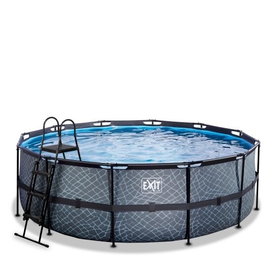 EXIT Toys zwembad Stone ø427x122 met zandfilterpomp
