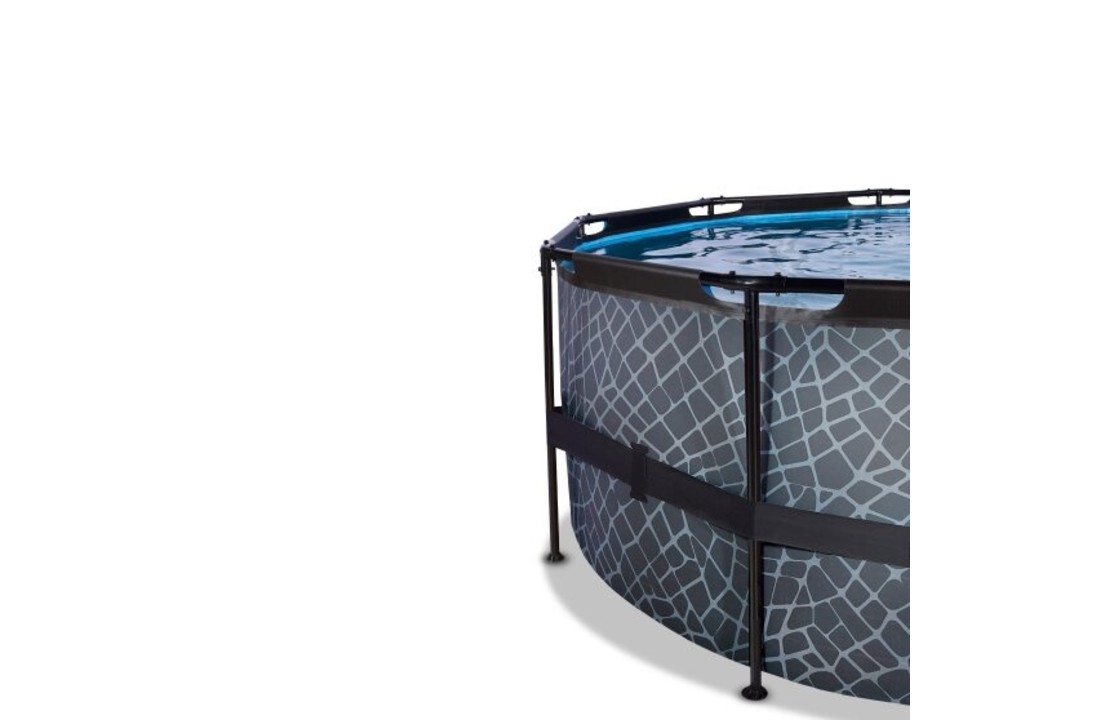 EXIT Toys zwembad Stone ø488x122 met zandfilterpomp