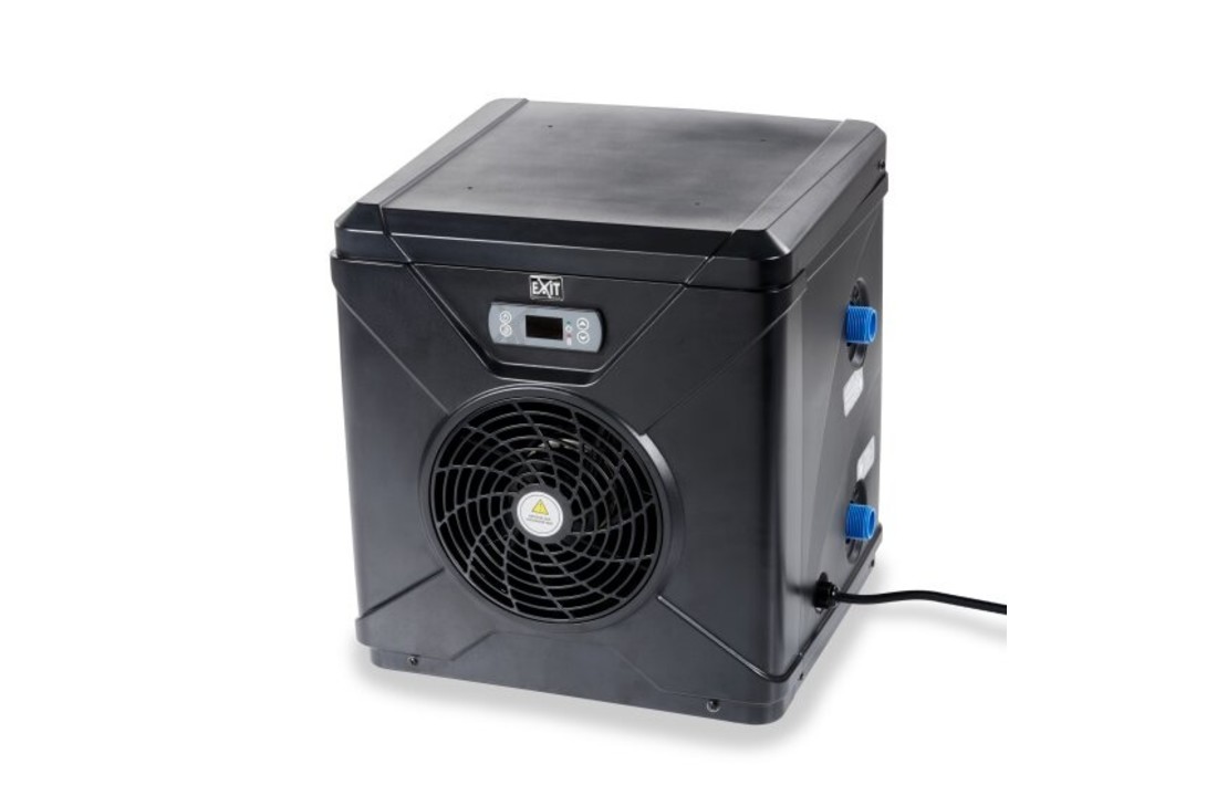 EXIT Toys zwembad Black Leather ø427x122cm met warmtepomp overkapping en zandfilterpomp
