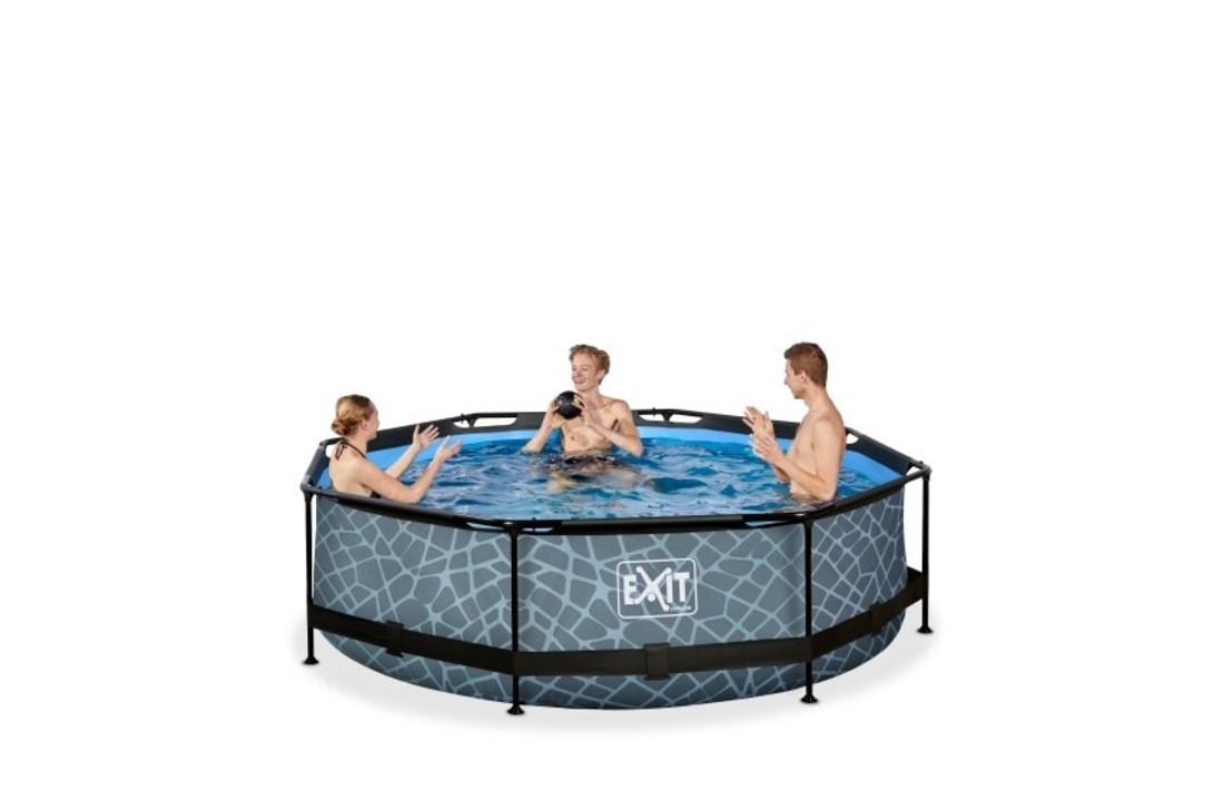 EXIT Toys zwembad Stone ø300x76cm met filterpomp