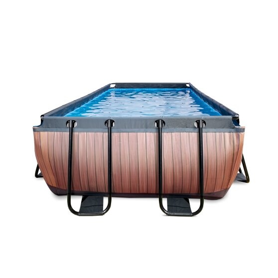 EXIT Toys zwembad Wood 540x250x100cm met filterpomp