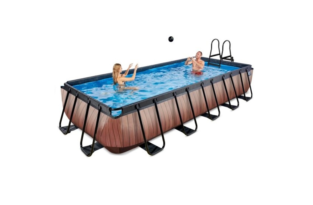 EXIT Toys zwembad Wood 540x250x100cm met filterpomp
