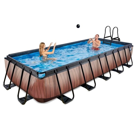 EXIT Toys zwembad Wood 540x250x100cm met filterpomp