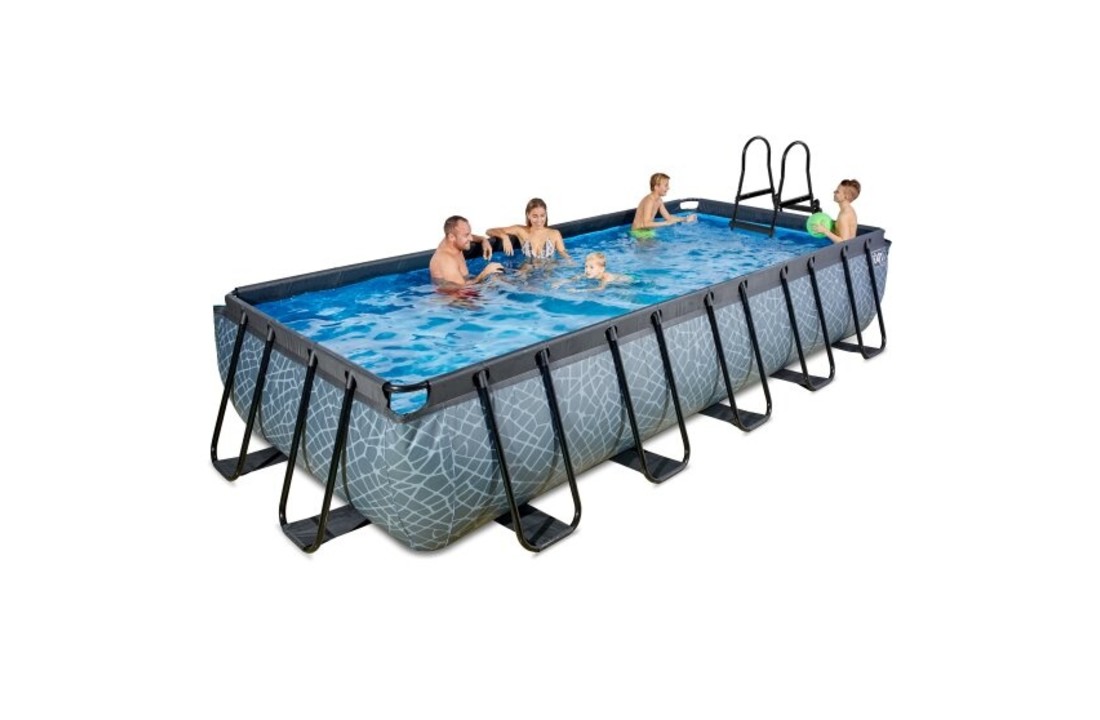 EXIT Toys zwembad Stone 540x250x100cm met filterpomp