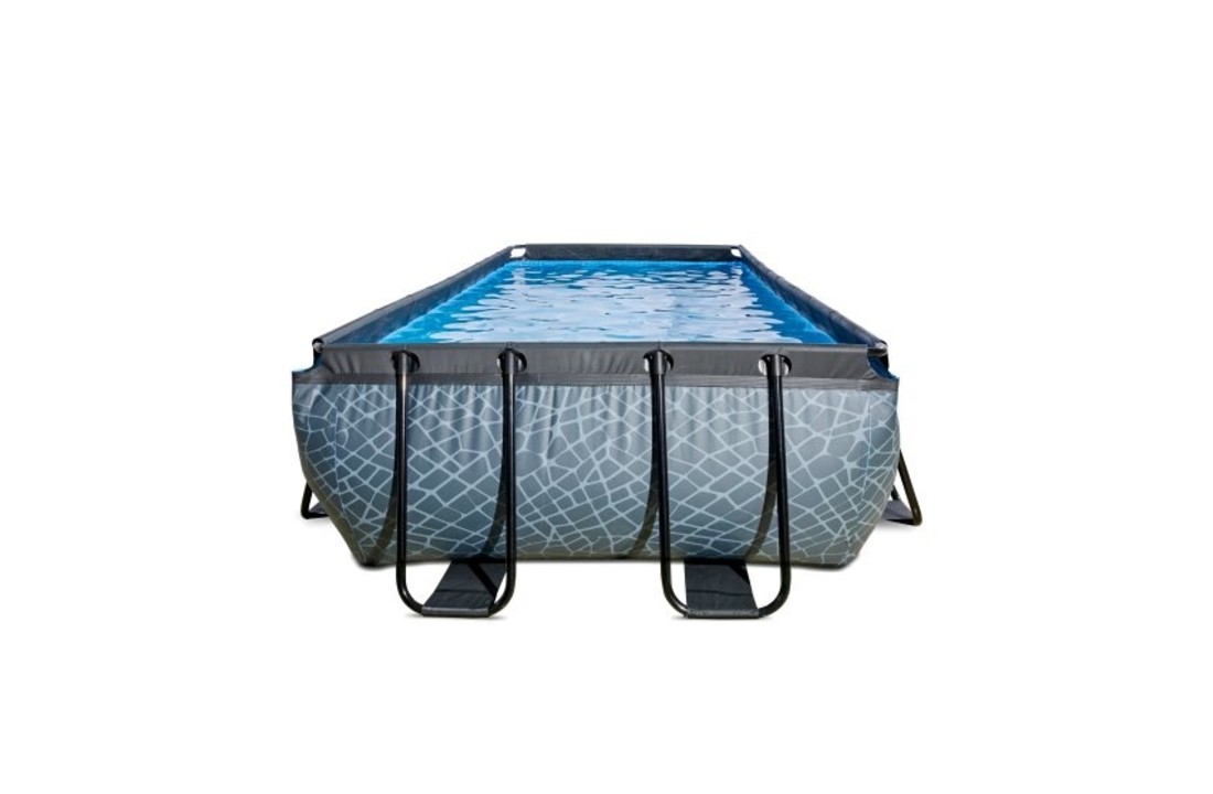 EXIT Toys zwembad Stone 400x200x100cm met filterpomp