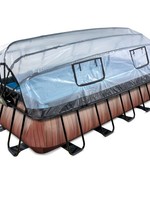 EXIT Toys EXIT  Toys zwembad Wood 540x250x100cm met warmtepomp, overkapping en zandfilterpomp