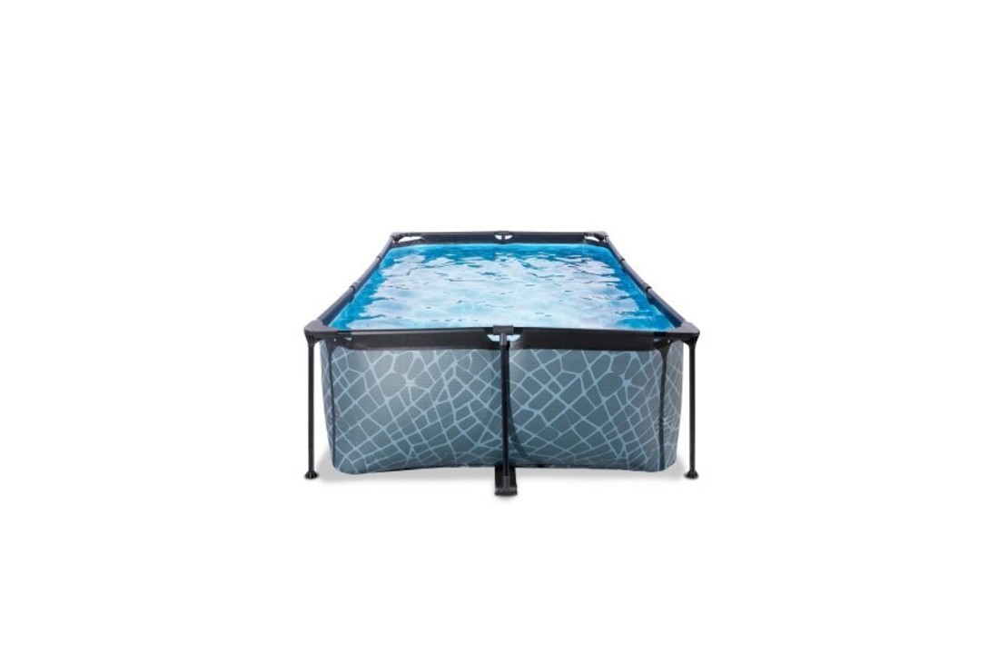 EXIT Toys zwembad Stone 220x150x65cm met filterpomp