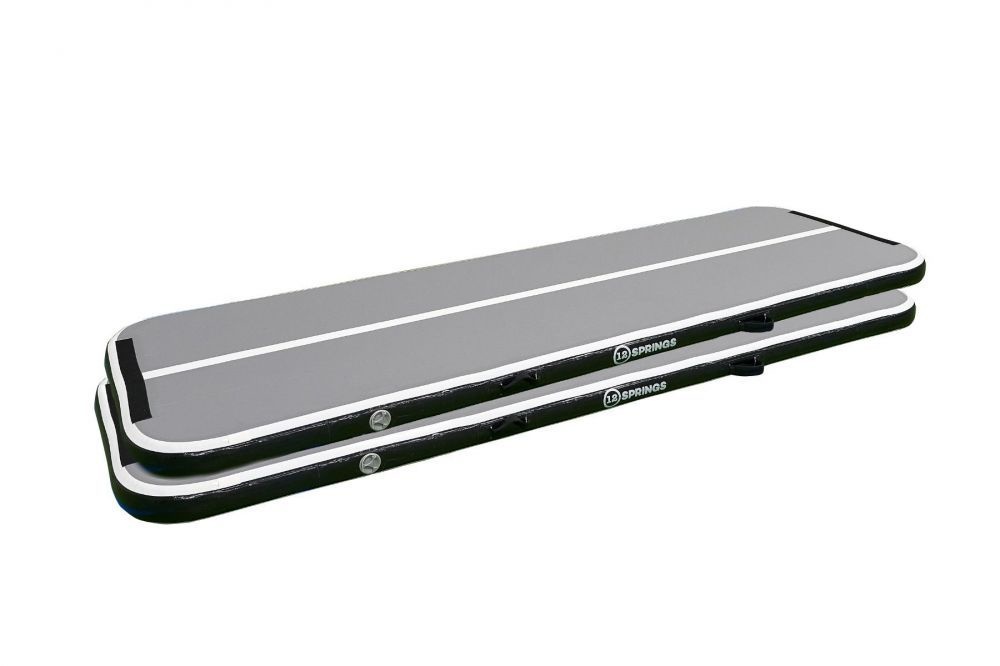 12SPRINGS Airtrack Zwart 300x100 standaard set van 2