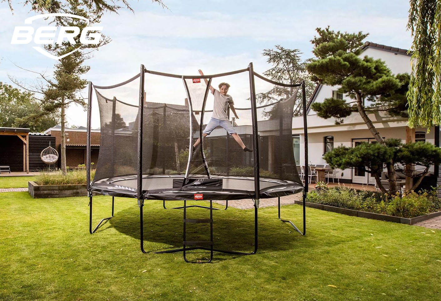 BERG Favorit 380 Zwart + Safetynet Comfort