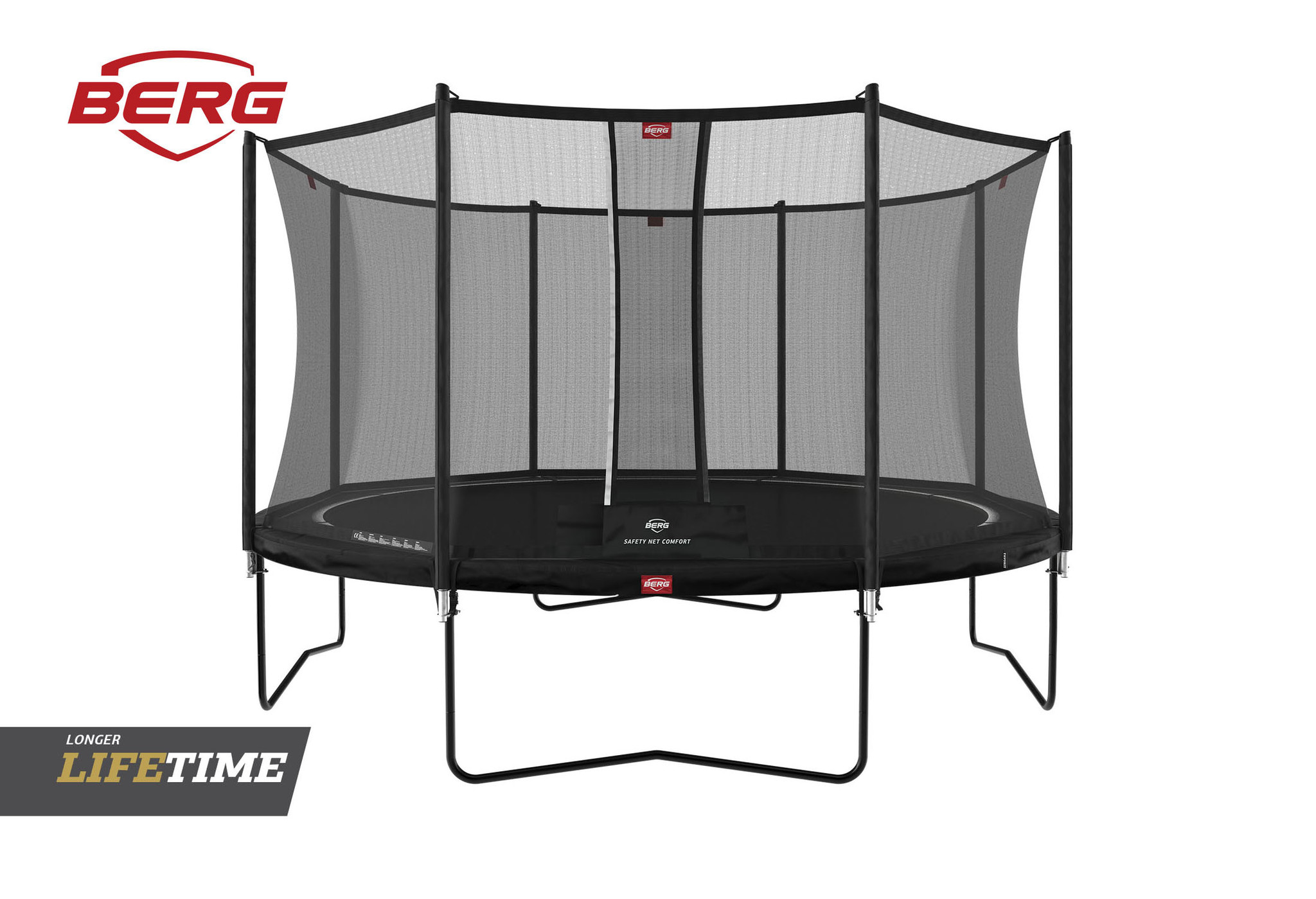BERG Favorit 380 Zwart + Safetynet Comfort
