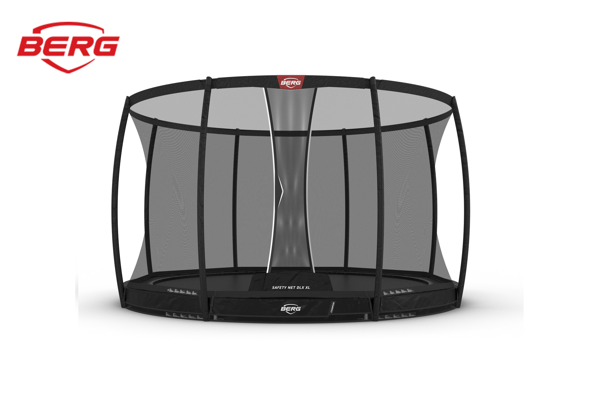 BERG InGround Champion 430 Zwart + Safetynet Deluxe XL