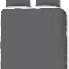 HIP Dekbedovertrek HIP 0280 - katoen-satijn uni grijs