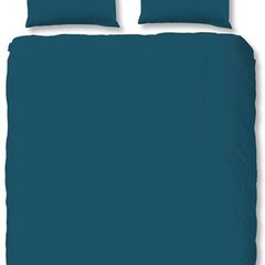 HIP Dekbedovertrek HIP 0280 - katoen-satijn uni d.petrol