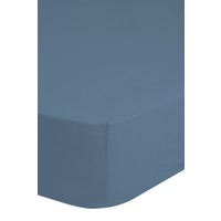 HIP Hoeslaken katoen-satijn ice blauw