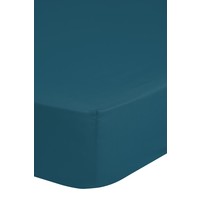 HIP Hoeslaken katoen-satijn d.petrol