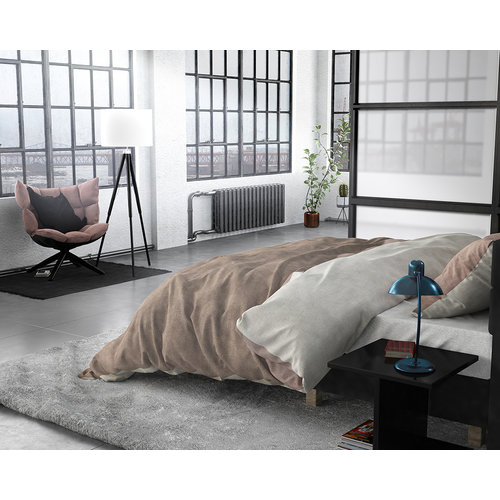Sleeptime Twin Washed Cotton TaupeFlanel Dekbedovertrek