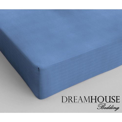 Dreamhouse Blauw Katoenen hoeslaken