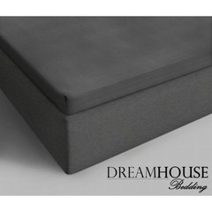 Dreamhouse Antraciet Topper Hoeslaken Katoen