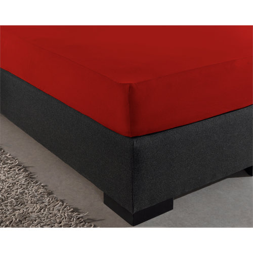 Dreamhouse Hoeslaken Boxspring, Dubbel Jersey - Rood