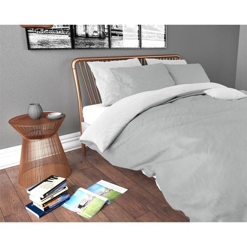 Sleeptime Dekbedovertrek Twin Face White/Grey