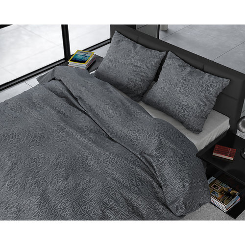 Sleeptime Dekbedovertrek Flanel  Jason Anthracite