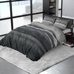 Sleeptime Flanel Marcus DekbedovertrekGrijs