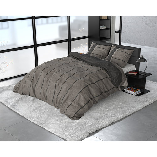 Sleeptime Flanel Kees DekbedovertrekTaupe