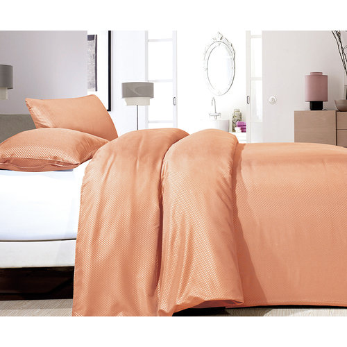 Sleeptime Dekbedovertrek Satin Point Pastel Orange