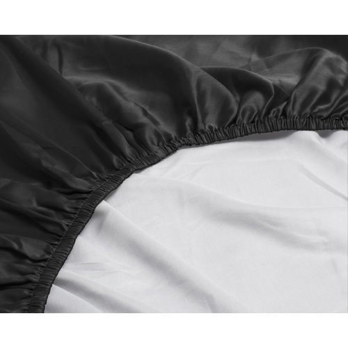 Primaviera DeLuxe Topper Hoeslaken Satijn Black