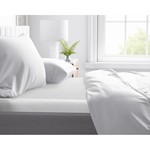 Primaviera DeLuxe Topper Hoeslaken Satijn White