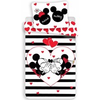 Disney Minnie Mouse Stripe Dekbedovertrek - (Let op - Met extra grote sloop 70x90cm) Multi