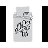 Mr & Mrs Dekbedovertrek - (Let op - Met extra grote sloop 70x90cm) - Katoen