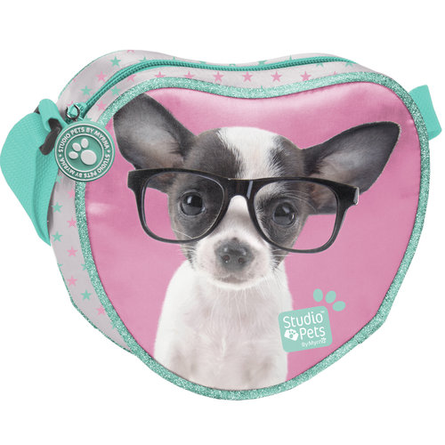 Studio Pets Chihuahua Bril Schoudertas 18 x 16 x 5 cm Multi