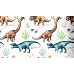 Good morning Dekbedovertrek Dino -140x220 flanel kids nr.6673 multi