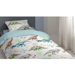 Good morning Dekbedovertrek Dino -140x220 flanel kids nr.6673 multi