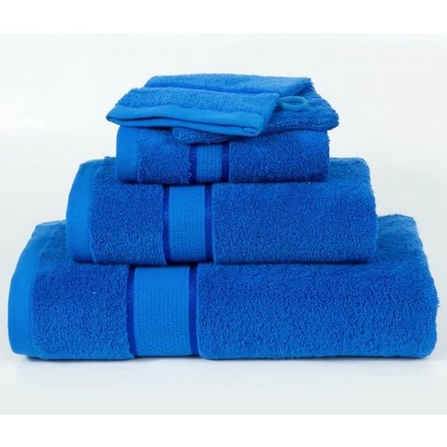 hotelgroothandel.nl 12 Stuks Gastendoekje Ruche 550g. p/m2 - Blauw- 30x50 gekamde katoen 550g