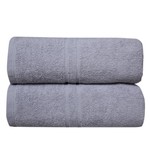 hotelgroothandel.nl 2 Pack Saunalakens Afdeklakens - (set van 2 stuks) grijs 100x150cm - 100% katoen badstof 450g.m²