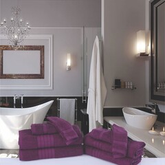 Good morning 8 stuks handdoeken set nr.1000 bordeaux