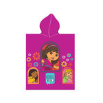 Dora Dora Love my friends - poncho - 50 x 115 cm - Multi  - Leverbaar in: 50x115