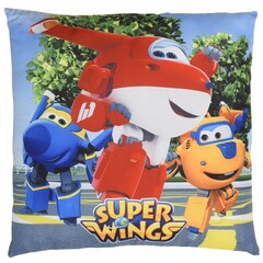 Super Wings 3 hero's - Sierkussen - 40 x 40 cm - Multi