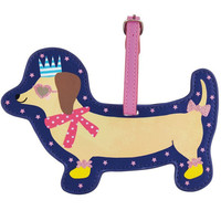 Floss & Rock Bagage Label Hond 15 x 10 cm Met Naamkaartje