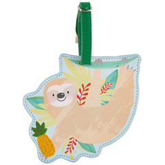 Floss & Rock Bagage Label Jungle 12 x 11 cm Met Naamkaartje