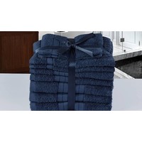 Good morning Emotion badtextiel - Set van 8 - Katoen - Denim