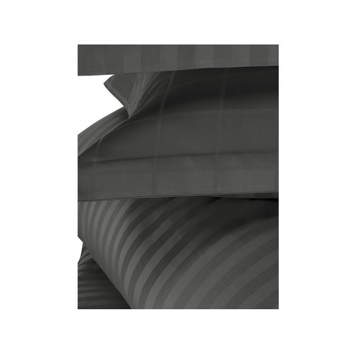 De Witte Lietaer Dekbedovertrek Katoen Satijn Zygo Lits Jumeaux 240 x 220 cm Zwart