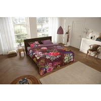 Descanso Dekbedovertrek organic nr.9344 bordeaux