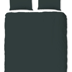Good morning Dekbedovertrek Dark Green - katoen