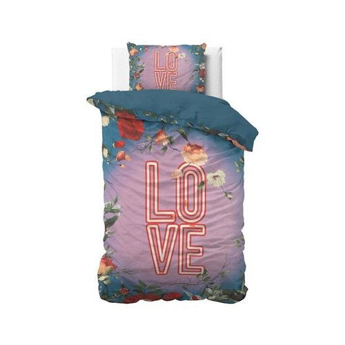 Dreamhouse Dekbedovertrek  Led Love Turquoise