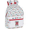 Monopoly Rugzak Free Parking 41 x 31 x 16 cm Wit