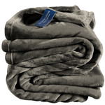 De Witte Lietaer Fleece deken Steeple Grey 150 x 200 cm Grijs