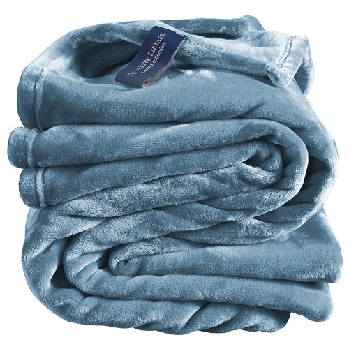 De Witte Lietaer Fleece plaid Cosy 150 x 200 cm 100% polyester Blauw